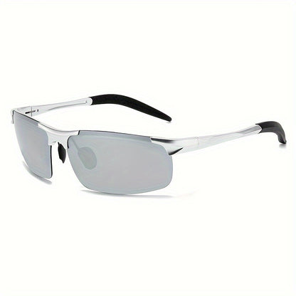 Top Sports Sunglasses Al-Mg Alloy Glasses Driving HD Polarized UV Protection UltraLight Golf Fishing Cycling UV400 Sports Sunglasses