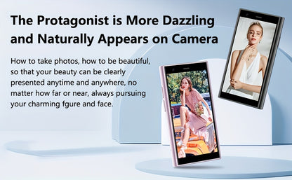 BezosMax Smart Phone, Unlock Smart Phone, 3.0-inch HD Screen, Phone, 2GB+16GB Memory, Suitable For Small Phone GPS Pocket Phone, Creative Gift, Suitable For Students