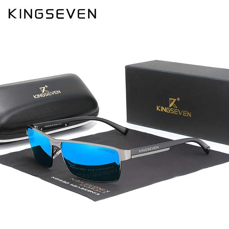 KINGSEVEN, Polarized Men Women Driving Square Eyewear, Men's Sunglasses