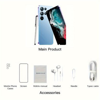 Smart Phone Large Screen 7.0 Inches, Dual Card Dual Standby, 4G Network, Face Recognition Technology, 6000mah, 3+64GB, Unlock Smart Phone.