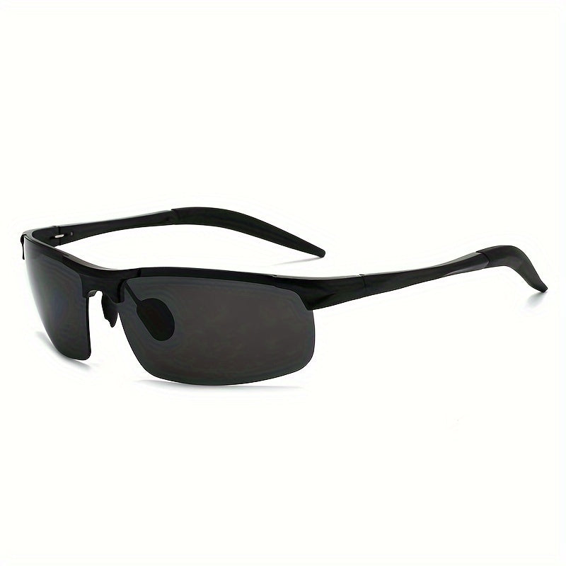 Top Sports Sunglasses Al-Mg Alloy Glasses Driving HD Polarized UV Protection UltraLight Golf Fishing Cycling UV400 Sports Sunglasses