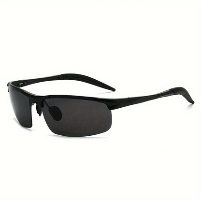 Top Sports Sunglasses Al-Mg Alloy Glasses Driving HD Polarized UV Protection UltraLight Golf Fishing Cycling UV400 Sports Sunglasses