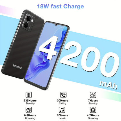 DOOGEE N50 Pro Mobile Phones, 20GB RAM + 256GB ROM/1TB TF Smartphone Android 13, Octa Core, 6.52" HD+ Smart Phone with 4200mAh, 50MP Camera, 4G Dual SIM, Face ID/Fingerprint